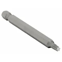 This 5-pack of T20 Torx insert bits features a hex shank for use with power tools. Designed for driving Torx-head fasteners in assembly, maintenance, and repair tasks. Steel construction.