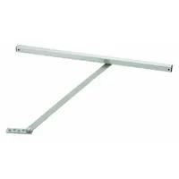 Overhead Door Holder: Overhead - Mounted, 3/4 in Wd, 2 7/8 in Overall Ht, Stainless Steel (MPN 451S-US32D)