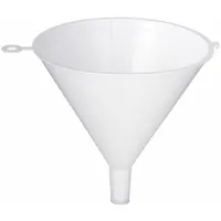 Folding Spout Funnel: Polyethylene, 12 fl oz Fluid Capacity, 4 1/16 in Overall Dia, White (MPN 32610)