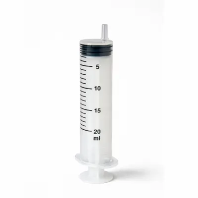 AIR-TITE Disposable Syringe: 20 mL Capacity - mL, Luer Lock, Polypropylene, Polypropylene - Luer Slip Syringes