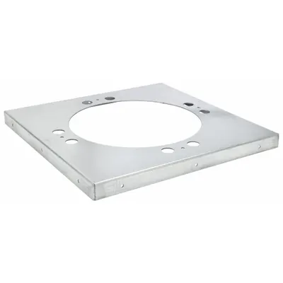 DAYTON Roof Ventilator Base Adapter: Adapts 22-1/8 in Round Base to 24 in Square Base - Base Adapter Plates