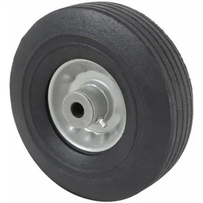 OEM Solid Wheel: 6 in Wheel Dia - Flat-Free Solid Rubber Wheels