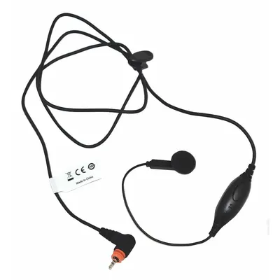 MOTOROLA Earpiece: Fits Motorola, For SL3500e Series, Earbud, Push To Talk, Black - Motorola-Compatible Earpieces & Headsets