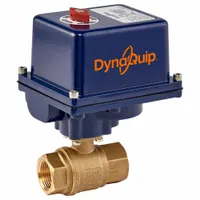 DYNAQUIP CONTROLS Electrically Actuated Two-Way Ball Valve: 1 1/2 in, Brass, 24V AC, FNPT x FNPT (MPN EHG27ATE25H)