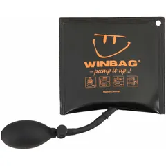 Hand-operated inflatable air cushion designed for lifting, aligning, or separating heavy objects in confined spaces. Operates with a minimum gap size of 3/32 in and a maximum gap size of 2 in. Bag width is 7 in. Suitable for industrial maintenance, construction, and rigging applications.