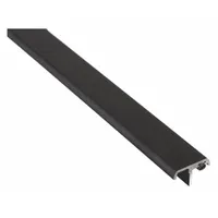Door astragal designed to seal the gap between pairs of doors, reducing drafts, light infiltration, and noise. Features an aluminum flange for secure mounting and a neoprene insert that compresses to form a tight seal. Suitable for commercial and industrial door applications