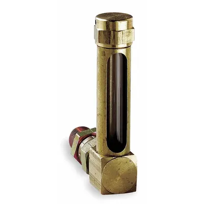 LDI INDUSTRIES Vented Oil Gauges: 4.17 in Body Ht, 2 3/4 in Sight Ht, 1/4" NPTF Male - Vented Oil Level Gauges