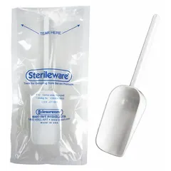 Approved Vendor Polystyrene Lab Scoop, 125 mL, White, Sterile, H36904-0000