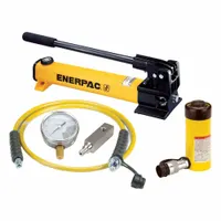 ENERPAC Cylinder and Hand Pump Set: 15 ton Cylinder Nominal Capacity, 4 in Cylinder Stroke, RC154 (MPN SCR154H)