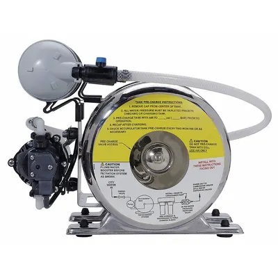 SHURFLO Booster Pump System: 115V AC, 1/3 hp Horsepower, 3/8 in Barbed - Beverage Water Booster Pump Systems with Filtration