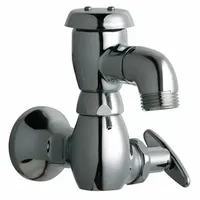CHICAGO FAUCETS Low Arc Sill Faucet: Cast Brass, Polished Chrome, Cast Brass, NPT (MPN 952-CP)