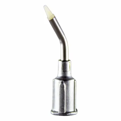 EXCELTA Vacuum Tip: Bent, 0.03 in Tip Size, 30° Tip Angle, Acetal, 1 in Overall Ht - Precision Vacuum Pads & Tips