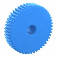 Machined Spur Gear: Module m 1, 48 Teeth, 10 mm Bore Dia, Nylon, 20° Pressure Angle, Plain Bore (MPN PS1-48)