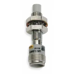 Shielded, M12 cylindrical inductive proximity sensor with built-in connector. 2-wire design rated for 20-264V AC supply voltage. Suitable for non-contact metal object detection in AC control systems.
