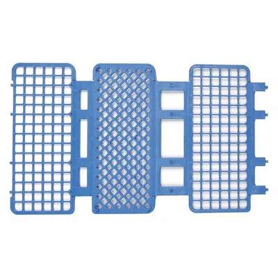 HEATHROW SCIENTIFIC Tube Rack: Polypropylene, Blue, (90) Wells, 90 Compartments - Lab Storage Racks