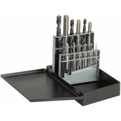 OEM Drill Bit and Tap Set: 18 Pc - Drill Bit & Hand Tap Sets