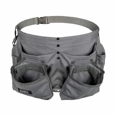 KLEIN TOOLS 8-Pocket Tool Apron: Canvas, 46 in Waist Size, Pockets 8 - Tool Aprons