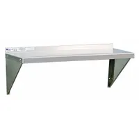 NEW AGE INDUSTRIAL Wall Shelf: 48 in x 12 in x 13 in, 48 in x 12 in, 125 lb Load Capacity, Aluminum (MPN 1126)