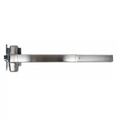 This VON DUPRIN mortise exit device features a touchbar style and chrome finish, suitable for doors up to 3 ft wide. It is ADA compliant, meeting accessibility requirements for commercial egress applications in buildings such as offices, schools, and hospitals.