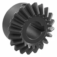 Bore Miter Gear: For 90° Shaft Angle, Module m 2, 20 Teeth, Black Oxide Coated Carbon Steel (MPN SMA2-20)