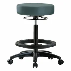 Vinyl Lab Stool with Fiberglass Base, 24 1/2" to 34 1/2" Height Range
