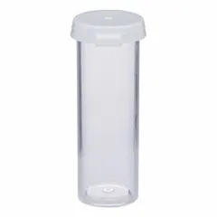 APPROVED VENDOR Polystyrene Sample Vial, 11.09 mL, Non-Sterile, Round Bottom, Self-Standing, with Cap (VIAL-3C-10)