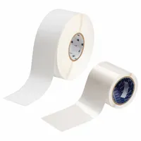 Label and Laminating Kit: Label and Laminating Kit, Vinyl, White, Permanent Adhesive, 3 3/8 in Ht (MPN J50-260-2595-KT)