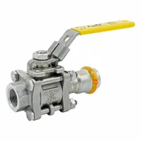 APOLLO Ball Valve: 2 in, Stainless Steel, Straight Valve Body, Press x NPT, Full Port Ball Port (MPN 123457485)