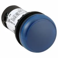 EATON Flush Panel Light: 22 mm Panel Mounting Hole Dia, LED, Blue, Flush Head, C22 (MPN C22-L-B-120)