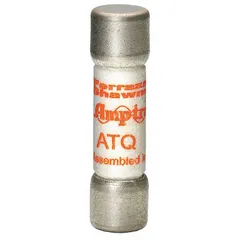 MERSEN ATQ3 is a 3 A, 500 V AC time-delay midget fuse from the ATQ Series. It measures 13/32 in x 1 1/2 in and is non-indicating. The time-delay characteristic allows it to tolerate inrush surges, making it suitable for protecting industrial control circuits, transformers, and solenoid valves.