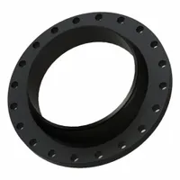 This 24-inch blind iron pipe flange is used to seal or blank off pipe ends in industrial piping systems. It features a butt-weld connection, carbon steel construction, flat face, and Class 150 rating with a maximum operating pressure of 150 psi