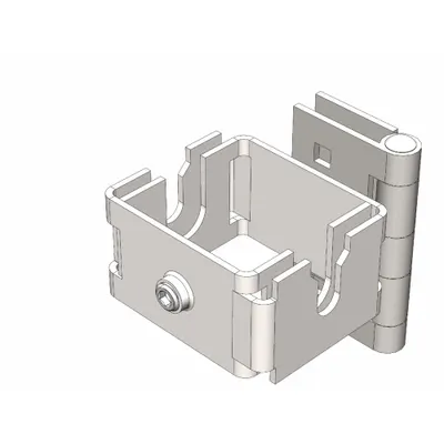 FOLDING GUARD Angle Kit: Angle Kit, Galvanized, Steel - Angled Panel Connectors for WireCrafters Partitions