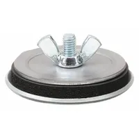 HOFFMAN Pushbutton Hole Seal: Steel, 22.5 mm Conduit Hole Size, For 0.88 in Hole Dia - Max, Steel (MPN ASPBG)