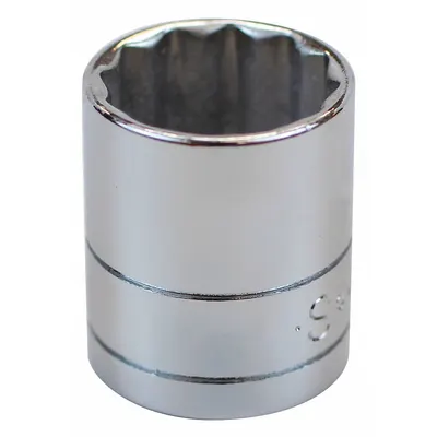 SK PROFESSIONAL TOOLS Socket: SAE, 3/8 in Drive Size, 5/8 in Socket Size, 12-Point, Std - 3/8" Drive Hand Sockets