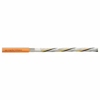 CHAINFLEX Servo Motor Cable: (7) 14 AWG (2.5)/Shielded Twisted Pr 18 AWG (0.75), Orange, PUR Jacket (MPN CF280ULH200257)