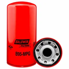 Spin-on oil filter for Detroit engines. Thread size 1 1/2"-12, overall height 9 15/16 in. Includes integral gasket. Cellulose media removes contaminants from engine oil in heavy-duty vehicles.