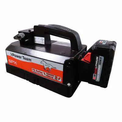 POWER TEAM Battery Pump: 10,000 psi Max. Op Pressure, 200 cu in/min Max. Flow Rate - Cordless Electric Hydraulic Pump Units