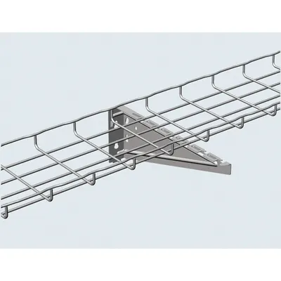 CABLOFIL Universal Bracket: 8 in Wd, Steel - Brackets for Wire Mesh Trays