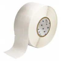 Wraparound Label: 3 3/4 in x 1 in, Vinyl, White (Matte), For 1 AWG to 8 AWG Wire Gauge (MPN THT-10-427-3)