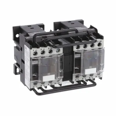 Dayton Magnetic Contactor: Reversing, 3 Poles, 3NO Contacts, 9 A - Reversing IEC Contactors