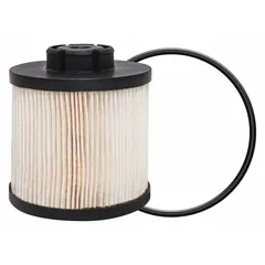 Cartridge-type diesel fuel filter with cellulose media, 3 5/8 in outside diameter and 1 1/8 in inside diameter. Includes O-ring for sealing. Used in fuel systems of trucks and heavy equipment to remove contaminants from diesel fuel.