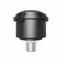 SOLBERG Filter Silencer: 1/2 in (M)NPT Inlet Size, 10 cfm, 3.12 in Overall Ht, 3.25 in Outside Dia (MPN PS-06-050)