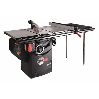 SAWSTOP Table Saw: 230 V AC Volt, 13 A Current, 10 in Blade Dia. - Cabinet Table Saws with Automatic Safety Blade Retraction