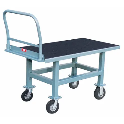 JAMCO Platform Truck: 1,200 lb, 48 in L x 24 in W x 29 in H Deck, Solid, 12 ga Deck - Work-Height Platform Trucks