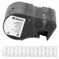Combined Label and Ribbon Cartridge: 1/2 in x 1 in, Vinyl with Permanent Acrylic Adhesive (MPN M5-17-351)