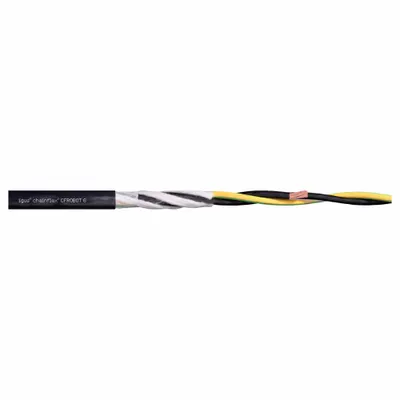 CHAINFLEX Motor Cable: 4 AWG Conductor Size, 3 Conductors, Single, PUR Jacket - Motor Power Cables