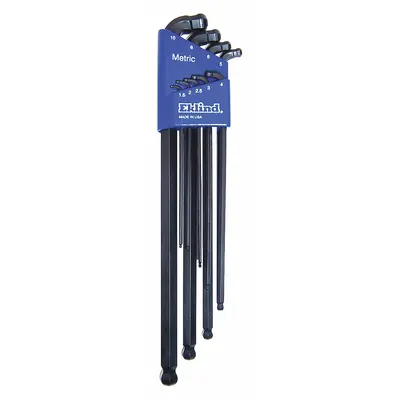 EKLIND Hex Key Set: 6 - 10 Pieces, Ball-Hex-L Extra Long, L, Metric, Double Ball End - L-Shaped Hex Key Sets