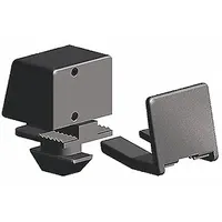 Clip Block: For Std Panel, Unfinished, Black, Polyamide, Inch, Fath 10 Series, For Solid Panel Type (MPN 094277)