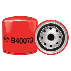 Spin-on oil filter with 3/4"-16 thread, 3 7/8 in overall height, and 3 11/16 in outside diameter. Cellulose media and attached grommet. Used in engine lubrication systems to remove contaminants from oil.