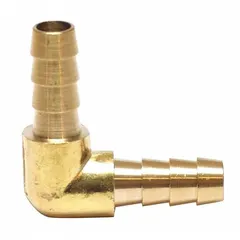 Brass push-on barbed hose fitting with 5/8 in x 5/8 in male x male rigid design. Features hose barb x hose barb connections for air, water, and chemical transfer applications.